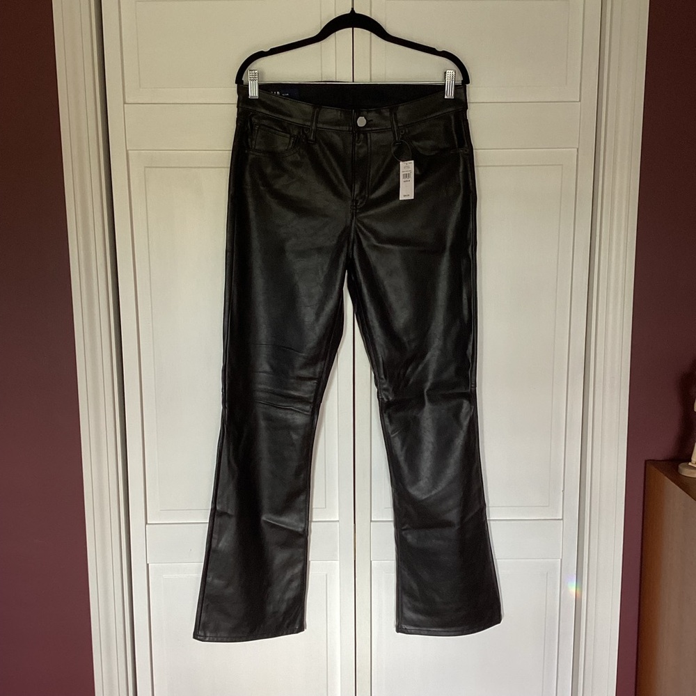 NWT Gap baby boot faux leather pants